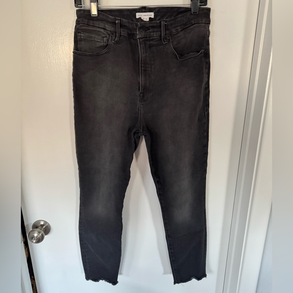 Good American Jeans with Raw Hem